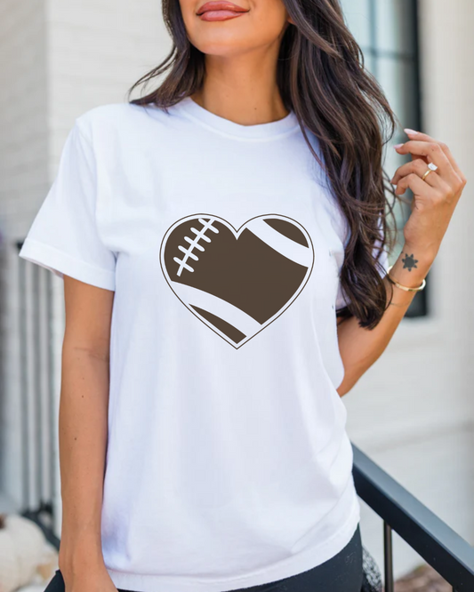 Football Heart T-Shirt