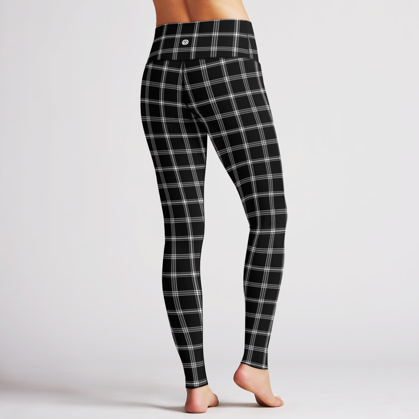 Black and White Plaid Legging