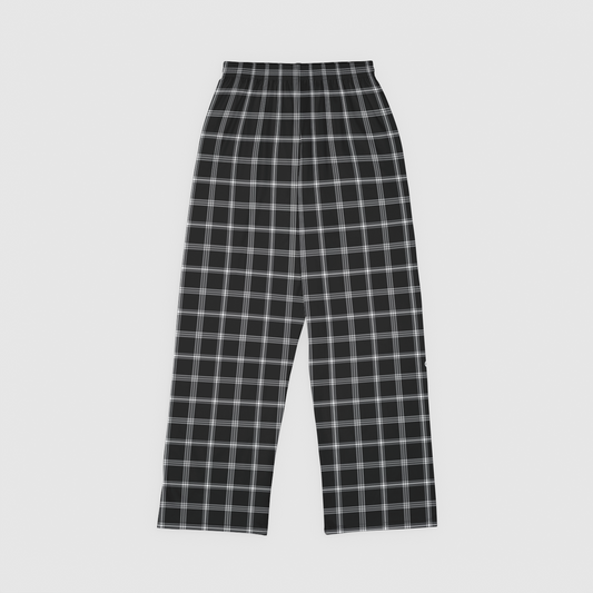 Black and White Plaid Lounge Pant