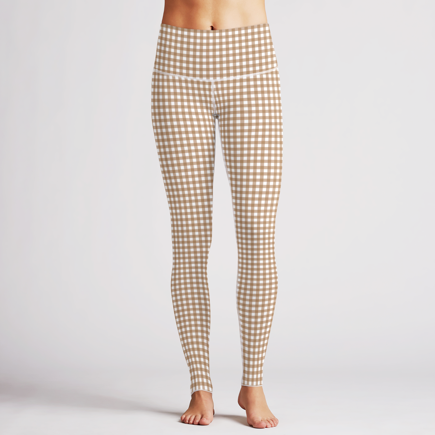 Coffee Gingham Legging