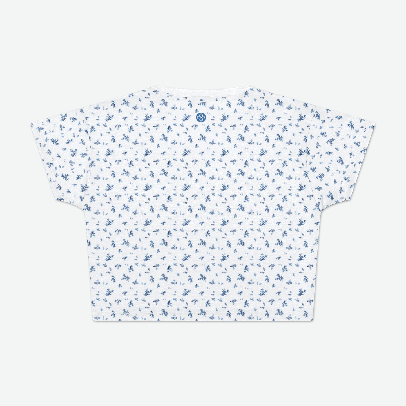 Frosty Blossoms Crop Top