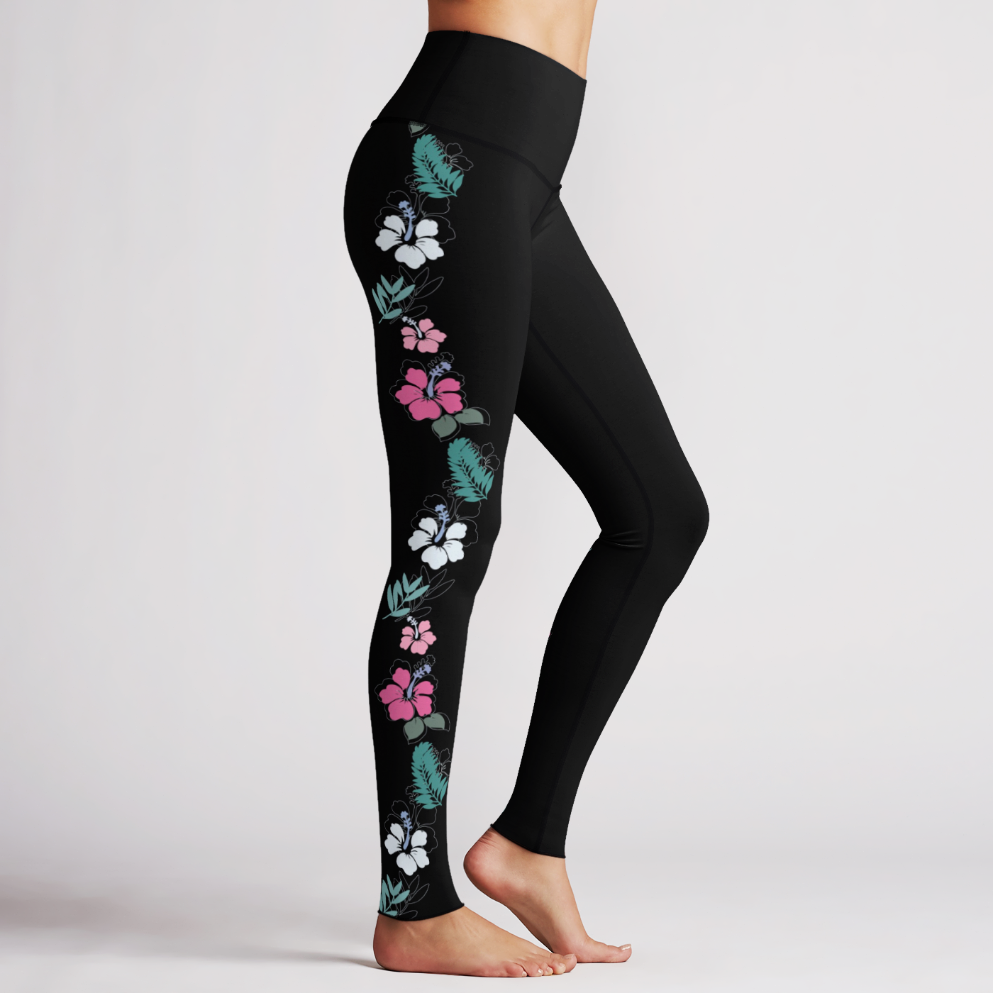 Tropical Florals Side Print Legging